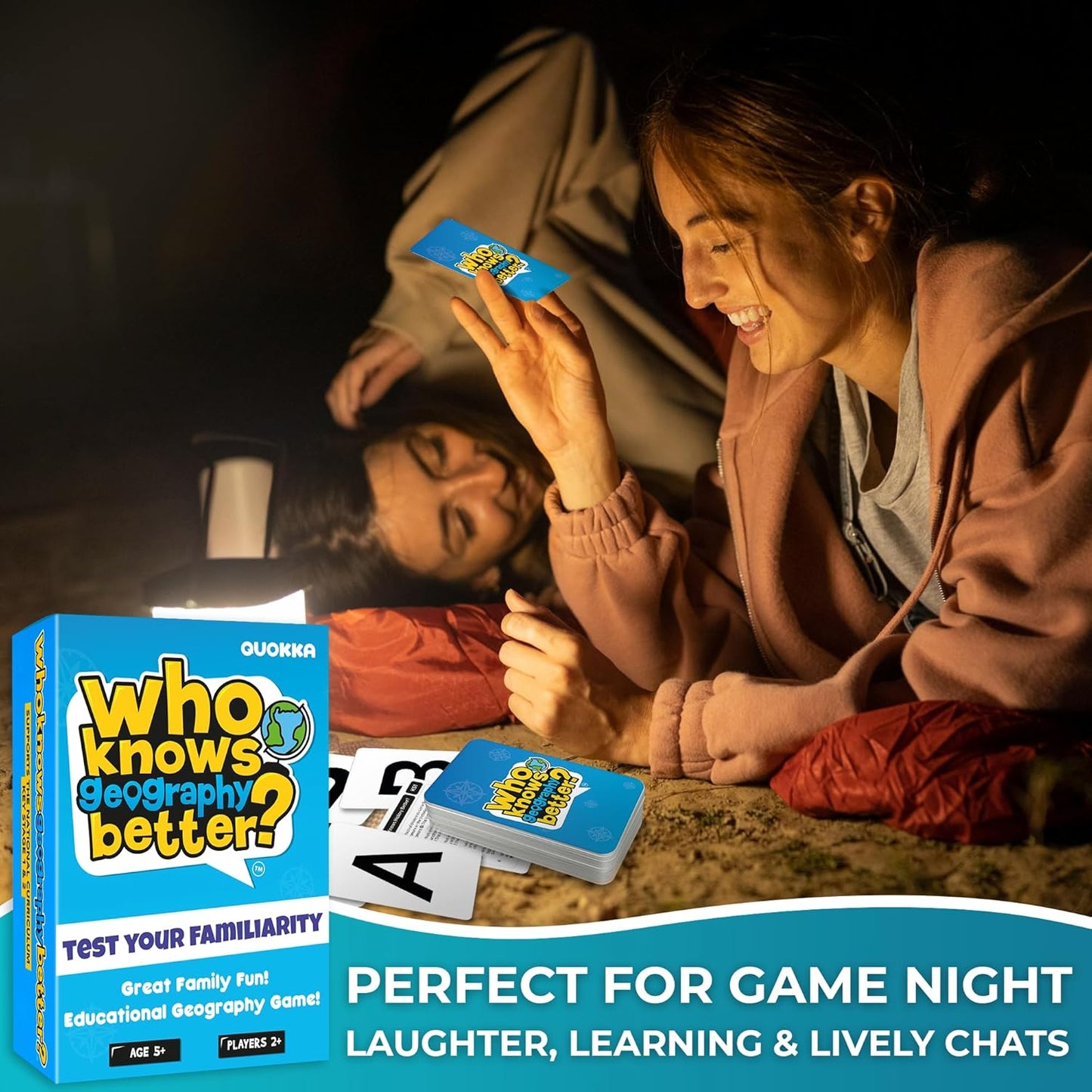 Board Games for Kids 8-12 | Fun Geography Trivia Card Game for Family Game Night – 500+ Questions