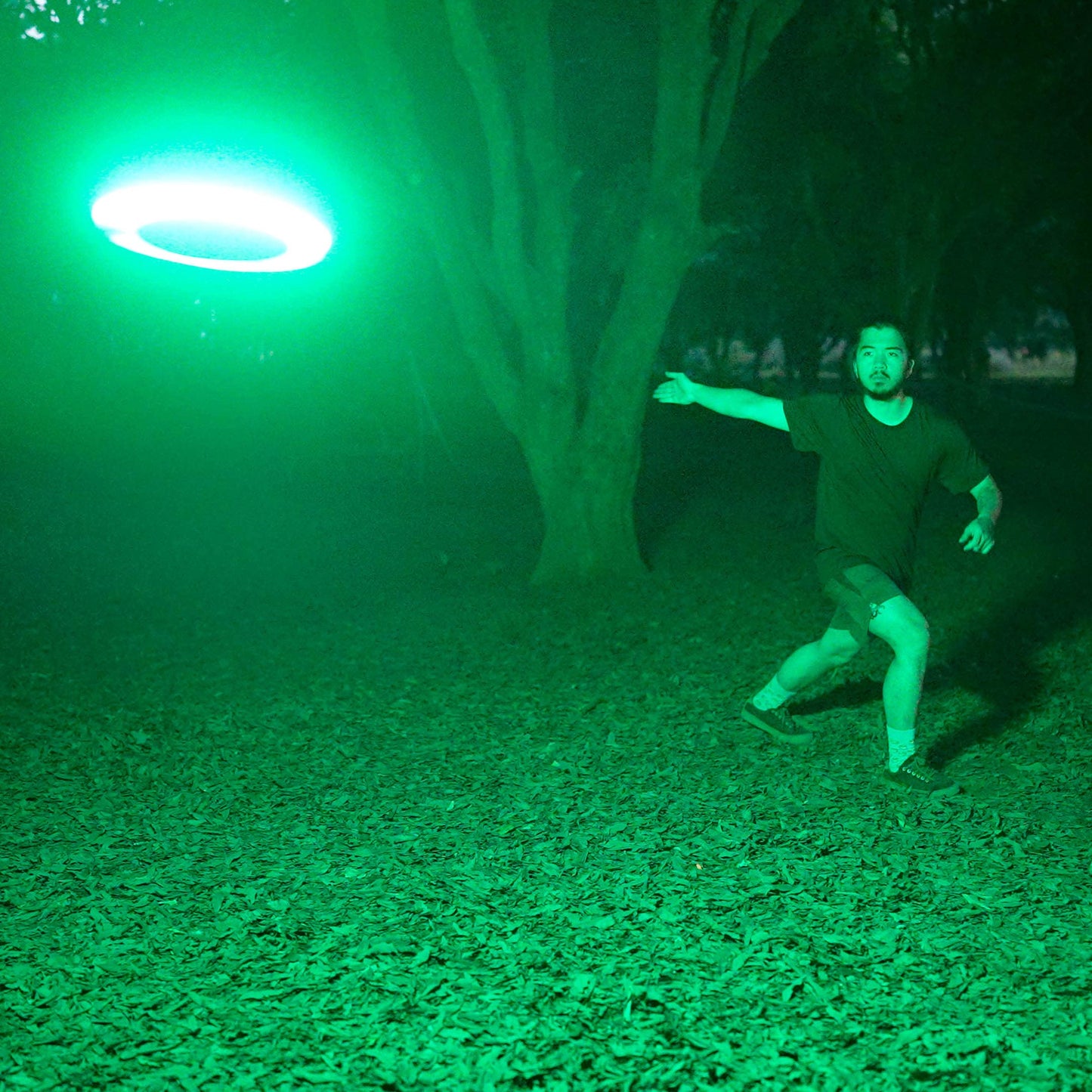 TOSY Flying Disc - 36 Monocolor LEDs, Extremely Bright, Smart Modes, Camping Essentials for Teens/Kids/Adults/Men/Boys/Girls, Auto Light Up, Rechargeable, Waterproof, 175g