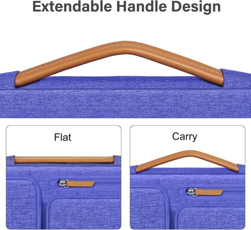 MOSISO 360 Protective Laptop Case - 13.3 Inch Sleeve for MacBook Air/Pro & More | Royal Blue with 4 Pockets