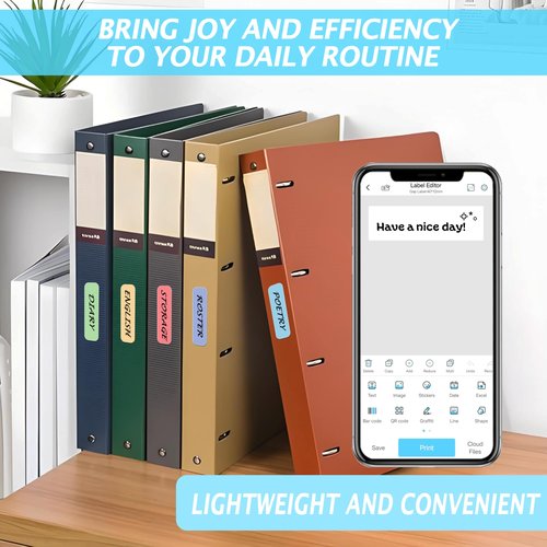 1920pcs MIARALA Colored D30 Label Tape, Label Maker Tape – 12mm×40mm(0.47x1.57 Inch) Self-Adhesive Sticker, Thermal Paper for D30 Printer (12 Rolls)