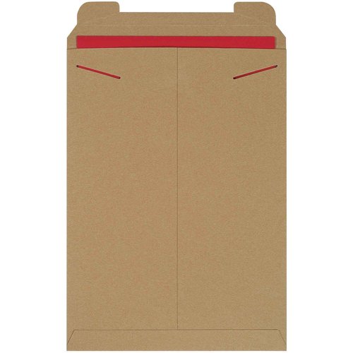 Box USAFlat Mailer13"L x 18"W 100-Pack Kraft,Stayflat Mailer Envelope Durable Lightweight Rigid Mailers for Documents, Photos, Artwork, Shipping & Document Storage 13x18 18x13
