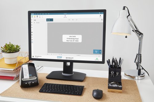 DYMO LabelWriter 550 Series Label Printer with Dymo-Branded Label Compatibility Automatic Recognition Low Waste Optimized Direct Thermal Printing and Plastic-Free Packaging