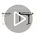 Agilestic 48x24 Inch White Electric Standing Desk with LED Light & Power Strip - Adjustable Height, Modern Home Office & Gaming Desk