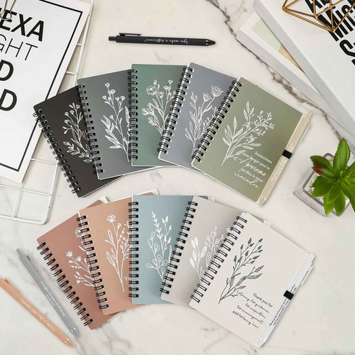 Chiisong 30 Sets Employee Appreciation Gifts Case Management Week Gifts Thank You Spiral Notebook with Sticky Notes Pen Bulk Vet Tech Week Journal for Coworker Teacher Nurse Customer (Bright Color)