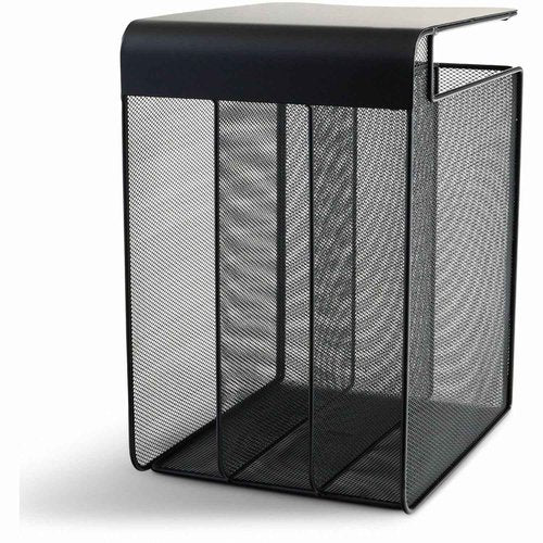 Safco Onyx Hanging Desktop Organizer with 3 Vertical Trays, Under-Desk Storage