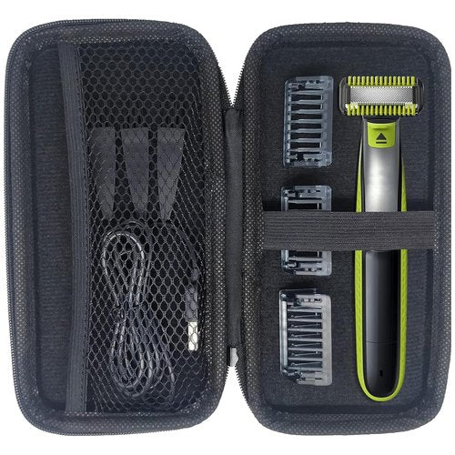INVODA Electric Shaver Case - Showerproof Storage for Norelco One Blade Razor | EVA Protective Hard Case