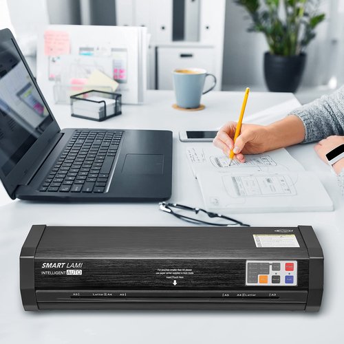 SINCHI Auto Sense, 3-10 mil Laminating Machine for Office and School, 50-Second Warm-up, 40 Inches/Minute, Never-Jam, Heavy Duty, 13-inch Thermal Laminator Machine 11x17