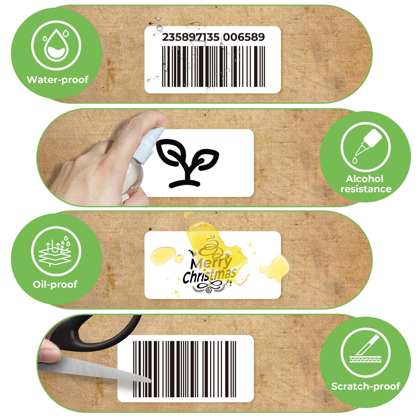 Nelko Genuine 3" x 1" Direct Thermal Label, Self-Adhesive Barcode Labels Compatible with Nelko PL70E Label Printers, No BPA & BPS, 1000 Labels (Commercial Grade)