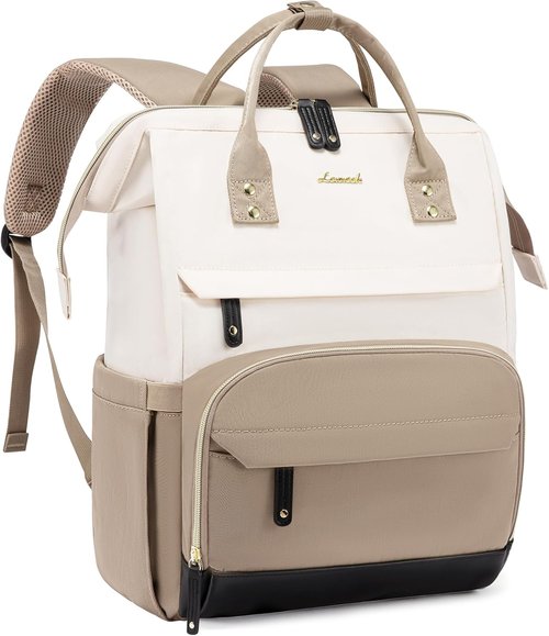 LOVEVOOK Laptop Backpack - Stylish 17-Inch Women's Work Bag with Large Capacity & Comfort Design