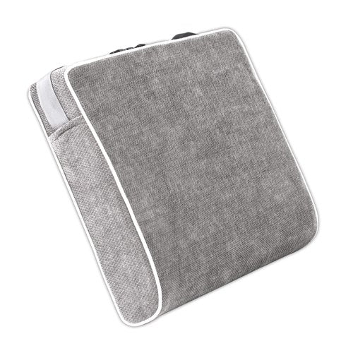 Justsafe 4 Inch Thick XL Orthopedic Memory Foam Seat Cushion - Extra Large Office Chair Cushion for Back Pain, Sciatica & Tailbone Pain Relief, Non-Slip Ergonomic Car, Desk & Wheelchair Cushion