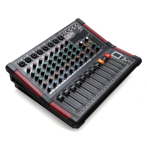 TC-Home 8 Channel Powered Mixer Professional Mixing Amplifier 16DSP TRS USB Bluetooth Home Recording