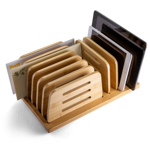 Achieva Bamboo Large Adjustable File Sorter (71002)
