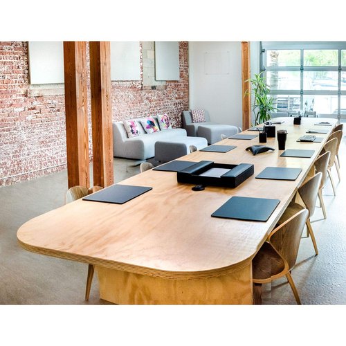 Dacasso Leather Desk Pad Without Side Rails - Luxury Leather Desk Blotter for Writing - Executive Desk Surface Protector - (Black, 14” x 11.5”), (P1036)