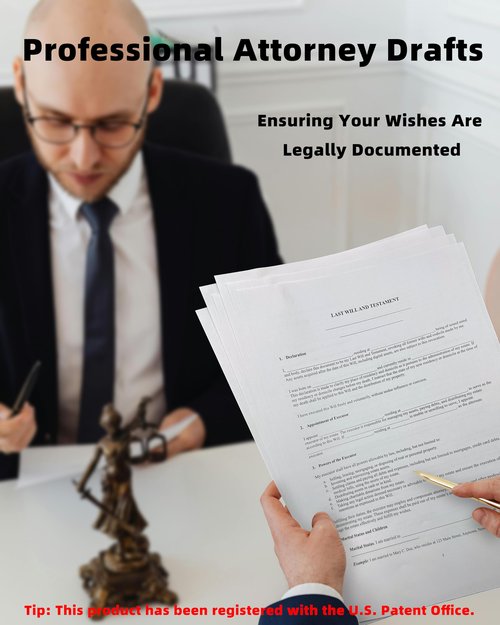 TillBio 2025 Last Will and Testament Kit (3-Pack) – DIY Estate Planning Forms, Lawyer-Prepared Templates with Instructions & Security Envelopes – Valid in All 50 States
