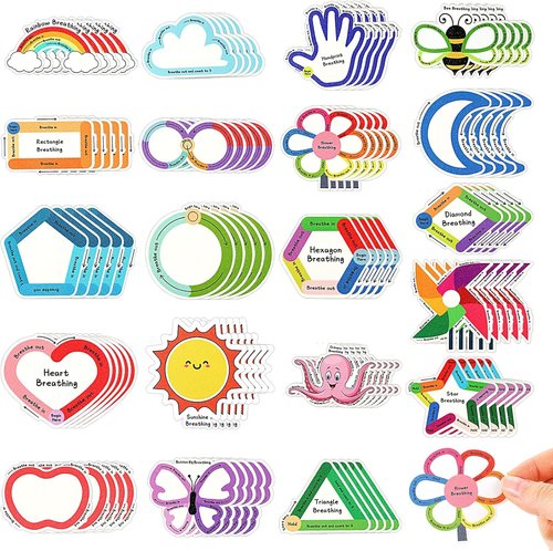 Crtiin Sensory Strips - 100 Pcs Mindfulness Stickers for Anxiety Relief | Tactile Textures for Stress Management