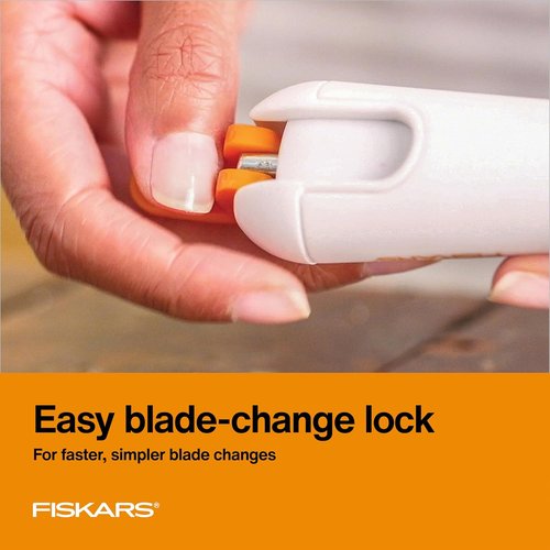 Fiskars Heavy-Duty Detail Knife - Easy Change #2 Blade for Thick Materials | Perfect for Arts and Crafts