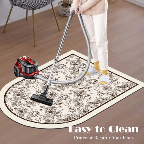 Office Chair Mat for Hardwood & Tile Floors | 39x63 Inch Desk Mat with Lip | Rolling Chair Protector | Computer/Gaming Chair Floor Rug | Anti-Slip Under Desk Mat, Easy to Clean, Machine Washable