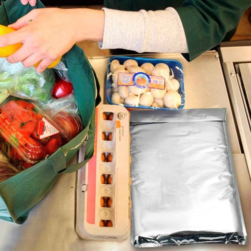 APQ Supply Needle-Punched Cotton Insulated Mailers, 11 x 15 Inches. 10 Pack Aluminium Insulated Thermal Mailers. Thermal Bags for Cold and Hot Food. Self-Adhesive Shipping Bags for Food, Cosmetics
