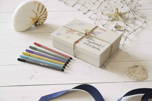 STABILO Premium Felt-Tip Pens Pen 68 - Big Pen Box - Assorted Colours 20pc