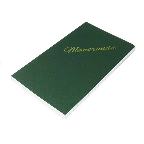 Tacticai 12-Pack Green Military Memorandum Book, 3.25” x 5.5” - 144 Pages, for Note and Memo Keeping, Side Bound, Pocket-Sized Paper Pad, NSN 7530-00-222-0078