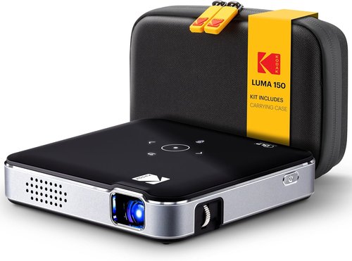 Kodak Luma 150 Wireless Mini Pico Projector - 1080p Support, Built-in Speaker, Rechargeable Battery, Travel Case Included