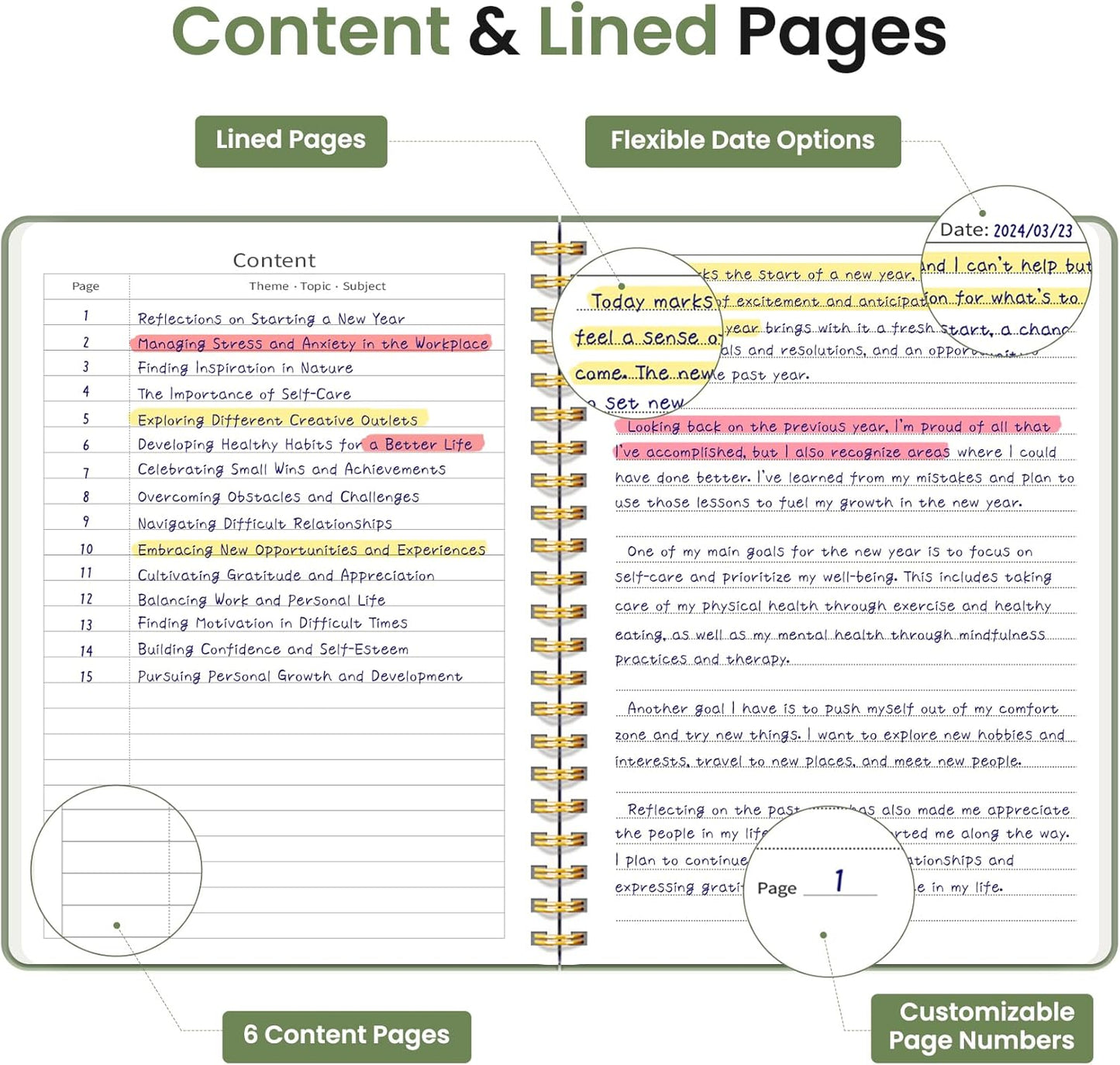 Taja A4 Subject Notebook - Lined Pages for Organized Note-Taking | Perfect for School & Work