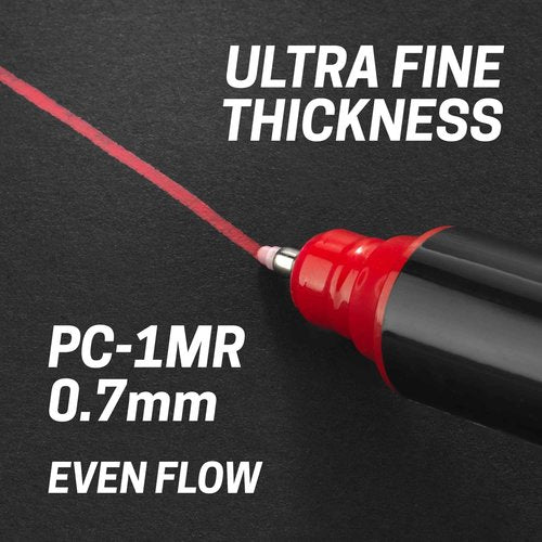 Posca Pens PC-1MR Ultra Fine Acrylic Felt Tip Coloured Permanent Paint Markers for Adults, Kids. Perfect for Colouring, Fabric, Graffiti, Watercolour, Outline Drawing, Window and Glass Art. 16 Pack