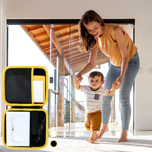 RIYADAone Hard Case Replacement for Kodak Dock Plus 4PASS / Kodak Dock Premium 4x6 Portable Instant Photo Printer (Black + Yellow Case)