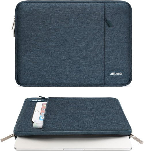 MOSISO 13-Inch Laptop Sleeve - Compatible with MacBook Air/Pro 2016-2026, Haze Blue Polyester Bag