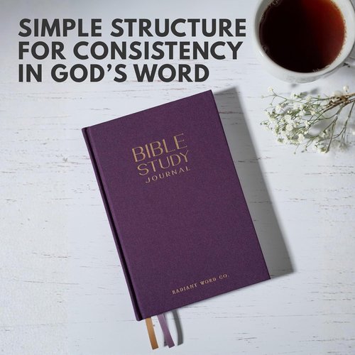 Bible Study Journal - 365-Day Guided Scripture Study & Prayer Tracker | A5 Hardcover, Elegant Design for Spiritual Growth