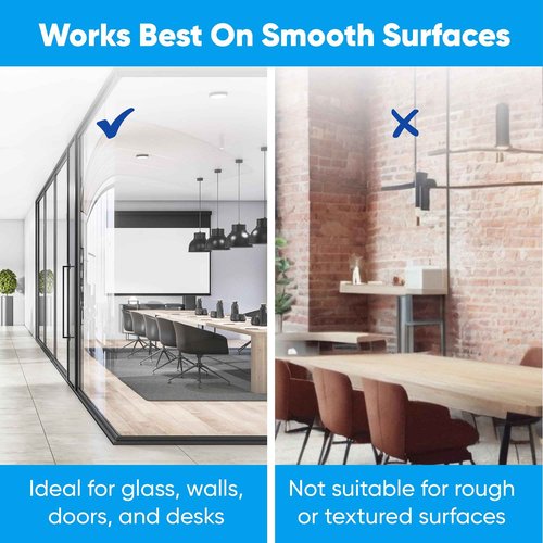 HeatPomelo Whiteboard Sticker for Wall, 132" x 36" (11x3 FT) Peel and Stick Dry Erase White Board Roll, Stain-Proof Self-Adhesive Whiteboard Paper for Home, Office, Classroom