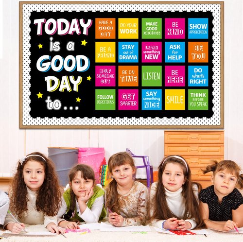 Inspirational Bulletin Board Set Motivational Back to School Classroom Decorations Today Is A Good Day Quotes Bulletin Board Positive Cutout for Teacher Student Classroom School Office Wall Decoration