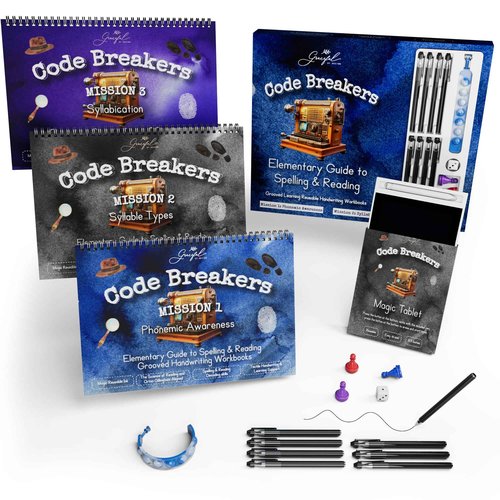 Spy-Themed Elementary Reading and Spelling Set | Orton-Gillingham Aligned Phonics & Decodable Books for Dyslexia | CVC Word Games for Homeschool & Classroom