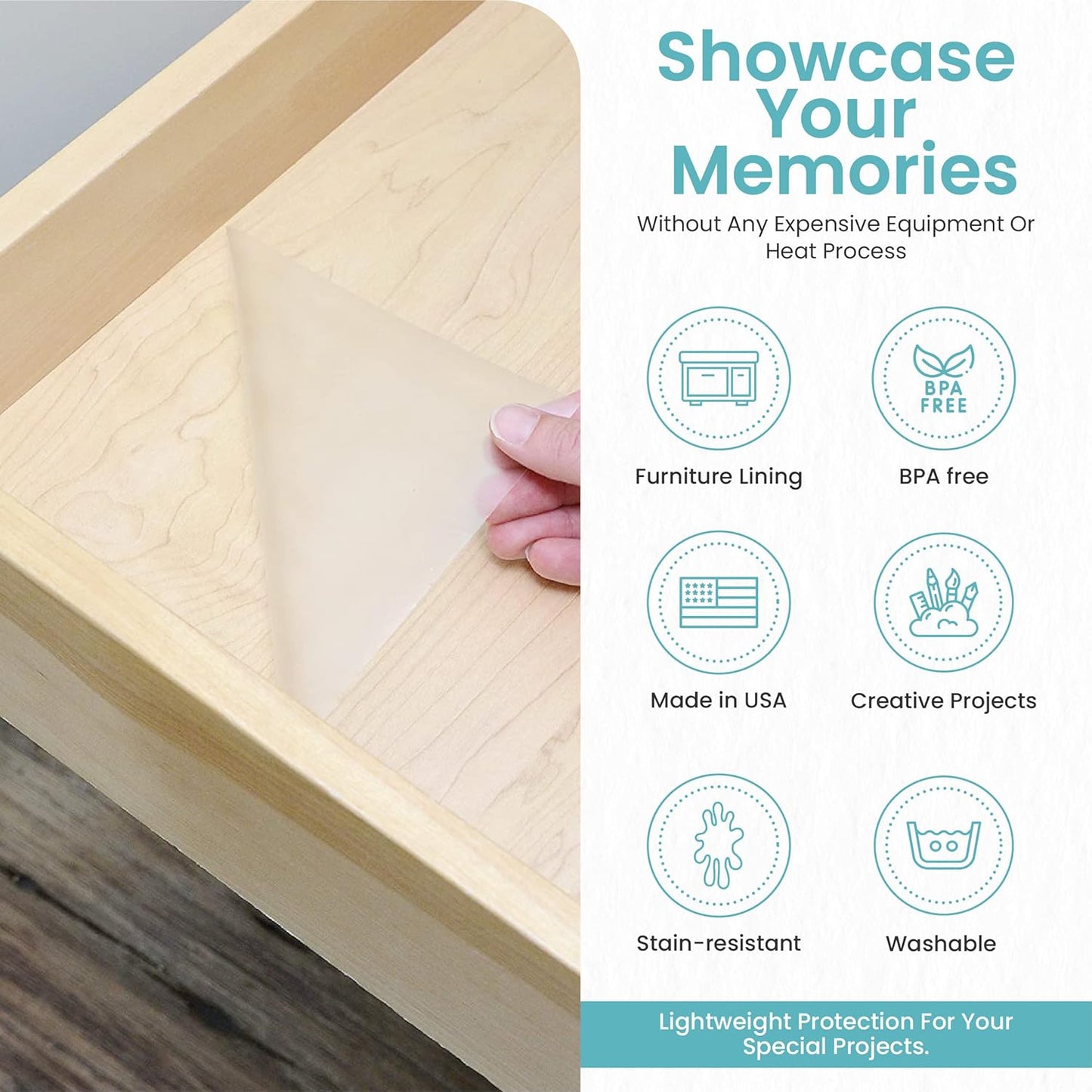 Con-Tact Brand Clear Covering | Versatile Self-Adhesive Shelf Liner - 18'' x 20', Clear Matte Privacy Film