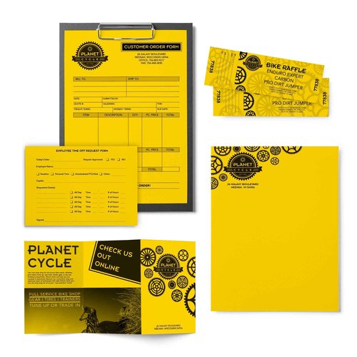Astrobrights Color Paper, 24 lb Bond Weight, 11 x 17, Solar Yellow, 500/Ream