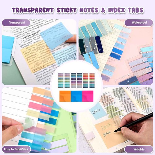 HUIJUTCHEN Bible Study Supplies 32 PCS Bible Journaling Kit with Pencil Case No Bleed Highlighters&Pens Sticky Notes Index Tab Bible Journaling Supplies for School Office Home