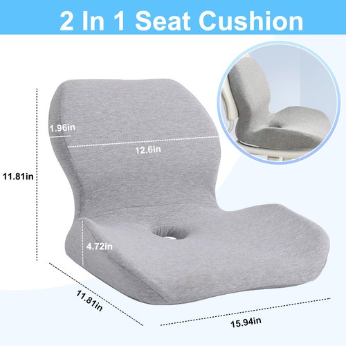 Reenly Back and Seat Cushion, Hemorrhoid Pillows for Sitting,Donut Pillow for Tailbone Pain,Cushion Lab Seat Cushion,Office Chair Cushions for Back and Butt Support