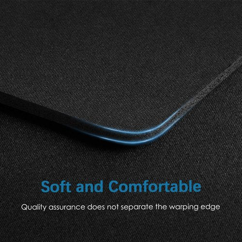 Premium Mouse Pad | Non-Slip Rubber Base for Office & Home - 12.6x10.8 Inches, Black (2 Pack)