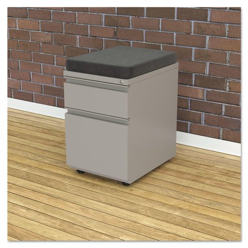 Alera ALEPC1511 14.88 in. x 19.13 in. x 2.13 in. Pedestal File Seat Cushion - Smoke