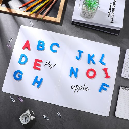 Motipuns 6 Pcs Folding Magnetic Dry Erase Activity Boards Foldable Magnetic Board Dry Erase Learning Project Scrum Folding Whiteboard for Students School Classroom
