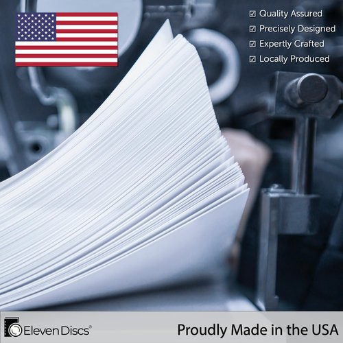 Eleven Discs Discbound Paper, Junior Size Ruled Sheets - Premium 120gsm Heavyweight Notebook & Planner Refills - 8 Discs, 5.5 x 8.5 in - Punched for Circa, Arc, TUL (50 Sheets)