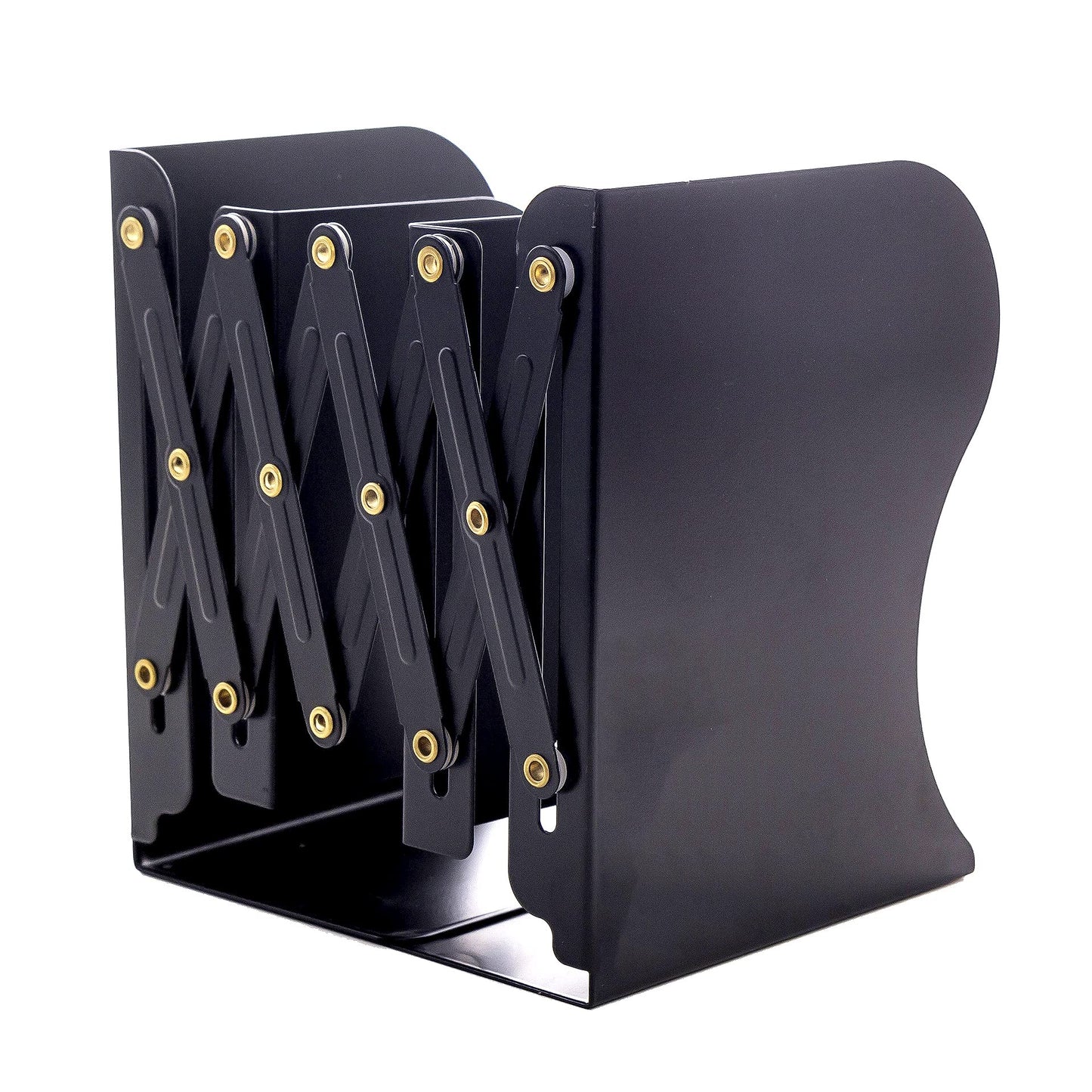 Adjustable Bookends Metal Book Ends for Heavy Book Holder Heavy Duty Bookends Nonskid Bookcase Desktop Book Organizer Binder Holder