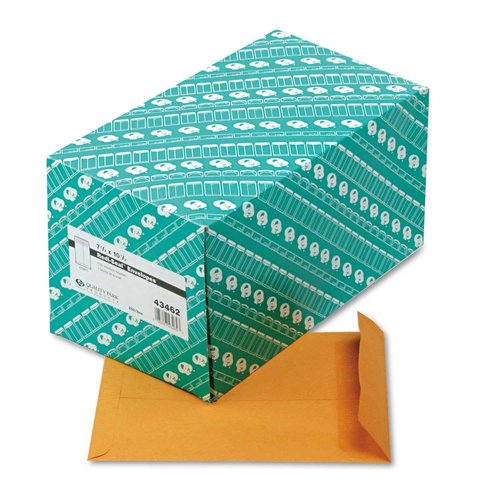 Quality Park Catalog Envelopes, Redi-Seal, Brown Kraft, 7.5 x 10.5, 250 Count, (43462)