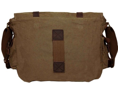 Berchirly 13.3Inch Laptop Travel Crossbody Bag Vintage Military Man Canvas Messenger Bags For Women Men