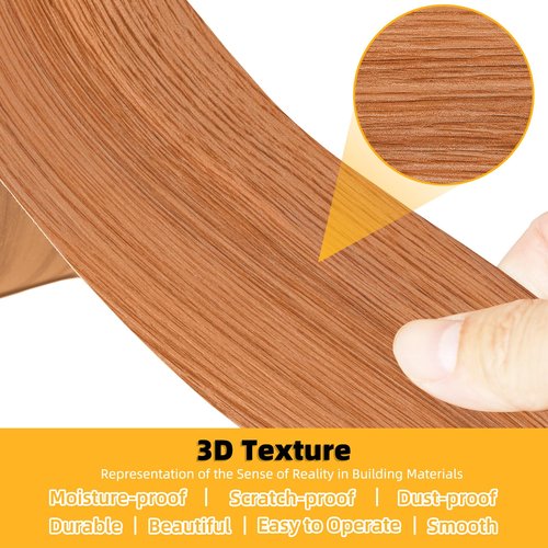 GSCIT Club Wood Grain Repair Tape, 24 inch X 25ft Self Adhesive Red Oak Grain Repair Patch for Tables, Chairs, Baseboards, Doors, Windows, Floors, Handicraft DIY.