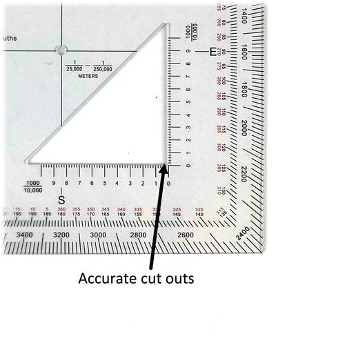 Pack of 5 Military Protractors for Land Nav