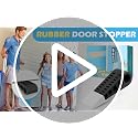 HELEMAN 4 Pack Door Stop Rubber Wedge – Black, 5.0" L x 1.5" W x 1.2" H, Fits 0.1"–1.3" Gaps