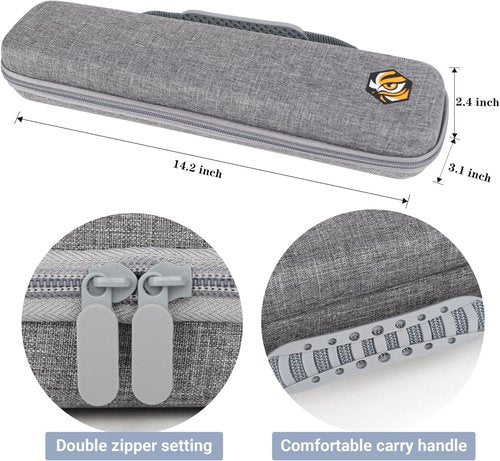 Brother Scanner Travel Case - Compact Mobile Document Storage Bag for DS-640/740D/720D/940DW | Grey