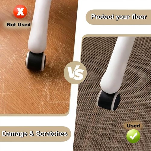 Chair Mat for Hardwood Floor, 59 x 48 inches Heavy Duty PVC Desk Chair Mat for Office Home, Non-Slip Tile Lamiate Floors Protector for Computer Chair