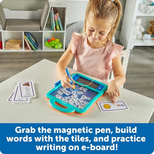 Learning Resources Magnetic Word Builder - Phonetic Alphabet Puzzle Board for Kids | ABC Games & Fine Motor Skills
